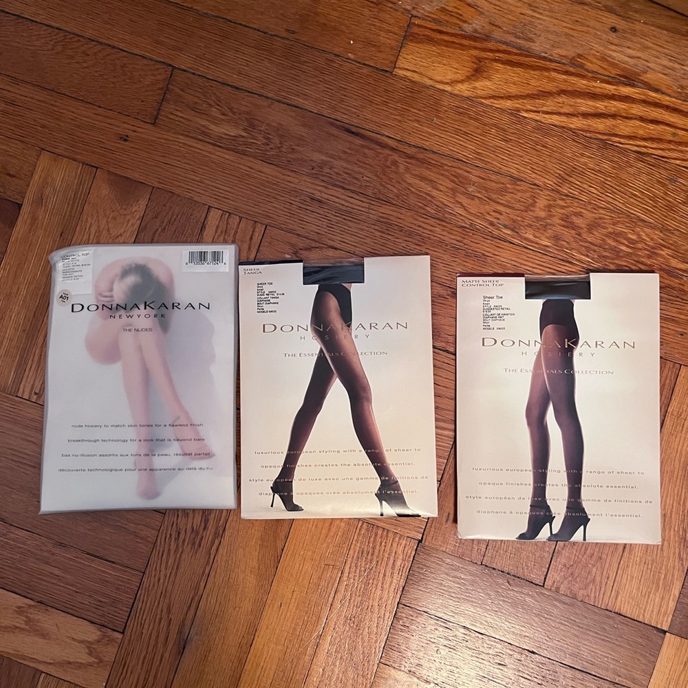 Donna Karan Women's Hosiery Black and Nude